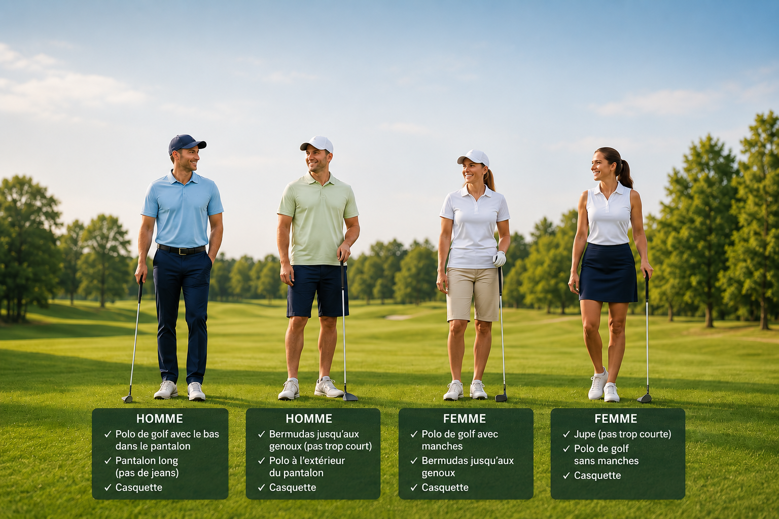 Code vestimentaire — Club de Golf de Cowansville